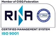 Marchio RINA e IQNet: sistema di gestione certificato ISO 9001