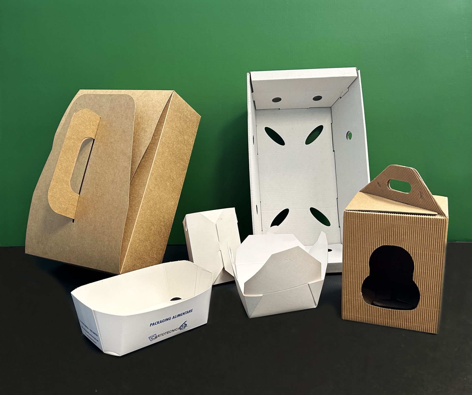 Food box, portapanini e contenitori con finestra in cartoncino